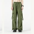 thumbnail image 2 of Sevevn Women Cargo Pants Baggy Clothing Multi Pockets High Waist Loose Straight Leg Pants Vintage Grunge Aesthetic Clothes, 2 of 6
