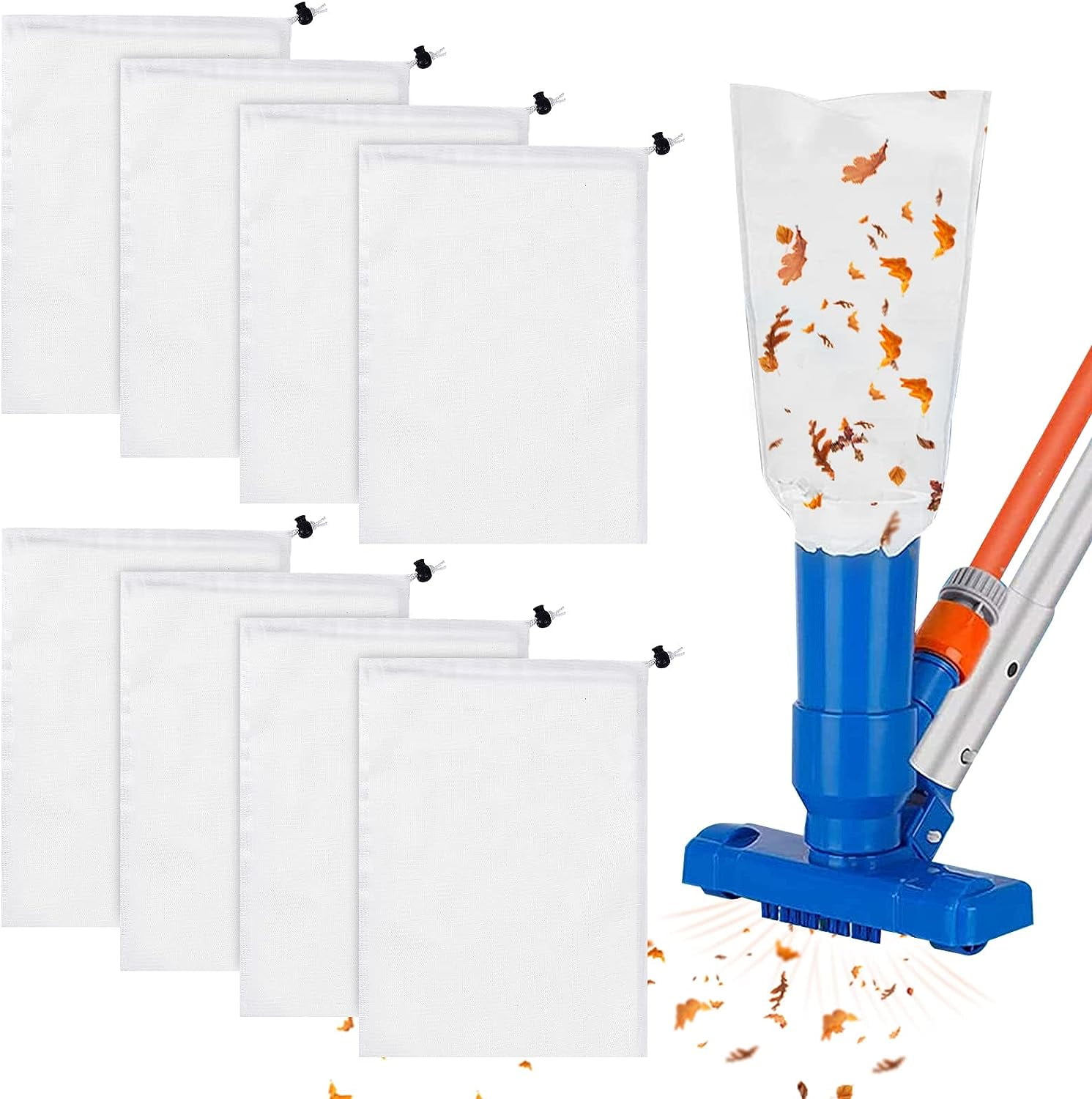 Pool Cleaner Net,Vacuum Pool Cleaner Fine Mesh Bag Pool Vacuum Net Bag