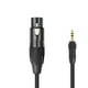 thumbnail image 1 of Cable de micrófono de 2/3M con bloqueo de 35mm a XLR Cable trenzado a reutilizable, 1 of 6