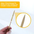 thumbnail image 3 of Needle File, 10 Shapes Convenient Grip Alloy File Set Wood Round Handle Secure Connection  for Polishing Grinding for Glass, 3 of 7