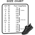 thumbnail image 3 of vibdiv Boys Girls School Shoes Kids Sneakers Athletic Running Tennis Walking Shoes Black Toddler Size 7, 3 of 7
