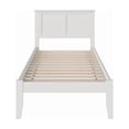 thumbnail image 3 of Madison Lit Plateforme en Bois Massif Simple TG, Blanc, 3 of 5