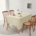 thumbnail image 2 of Rectangle Tablecloth - Waterproof and Wrinkle Resistant Washable Polyester Table Cloth for Kitchen Dining/Party/Wedding Indoor and Outdoor Use (60 x 120 inch, Beige), 2 of 6