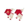 thumbnail image 2 of BemeyourBBs Newborn My First Valentines Day Outfit Baby Boy Outfits Letter Romper Excavator Pants Set Hat Cute Infant Spring Clothes, 2 of 9