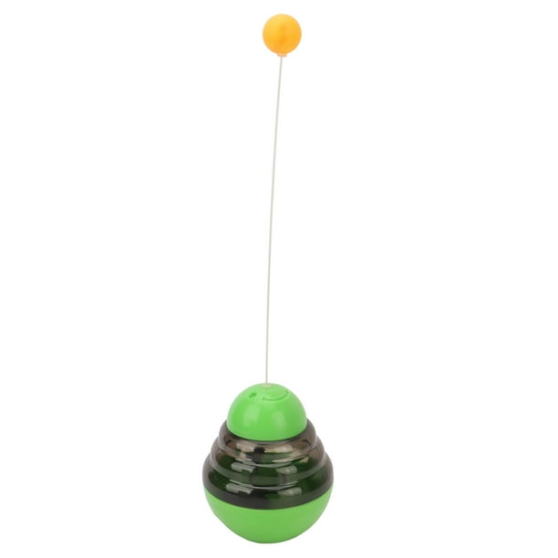 Bola dispensadora de golosinas para gatos, bola dispensadora de golosinas para gatos, bola de rompecabezas dispensadora de golosinas para gatos, juguete de bola de alimentación lenta, funcionamiento suave Jadeshay A