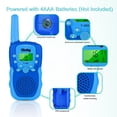 thumbnail image 3 of Walkie Talkies OBUBY de 3 a 12 años para niños con un alcance de 3 km, paquete de 3, 3 of 7