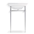 thumbnail image 3 of Kohler 29999-4-58 25 in. Pedestal Console Table Bathroom Sink - Thunder Gray, 3 of 4