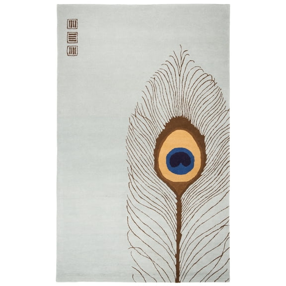 SAFAVIEH Soho Carleton Abstract Area Rug, Grey/Brown, 2'6" x 4'