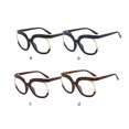 thumbnail image 3 of Qarigey Gafas de lectura de gran tamaño Marco grande de moda Sin gafas graduadas Cuidado de la salud para accesorios de fotos Azul oscuro Type3 NO3, 3 of 6