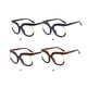 thumbnail image 3 of Jumpingount Gafas de lectura cuadradas de gran tamaño, marco grande a la moda, gafas sin receta para viajes al aire libre, accesorios para fotos, Type3 NO3, 3 of 6