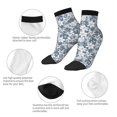 thumbnail image 3 of Uemuo Lilies Flowers Printed Crew Socks, Moisture-Wicking Socks, Athletic Socks for Men Breathable Cushion Socks Casual Sport Socks for Running Traveling, 3 of 6