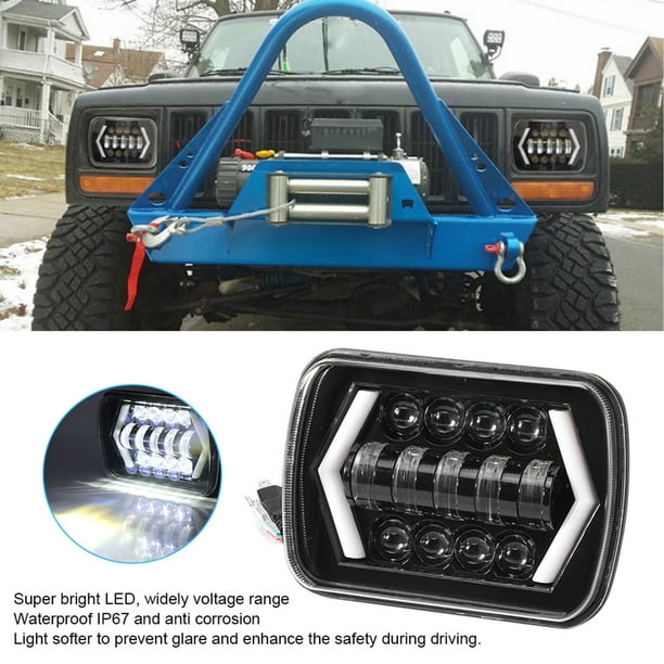 Auto -faro LED, Faro de Automóvil IP67 Impermable Universal Universal Alto Anti Resplandor de Haz Bajo para Camiones