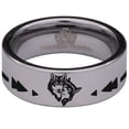 thumbnail image 2 of Devoted Wolf Tungsten Carbide Ring, 2 of 9
