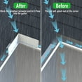 thumbnail image 3 of Protectores De Canalones De Agua De Lluvia, Evitan Daños Protectores Contra Salpicaduras De Valle De Canalones De Aluminio Resistentes Evitan Goteo Con 32 Tornillos Para Uso, 3 of 7