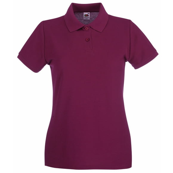 Fruit of the Loom Polo Ajusté à Manches Courtes pour Femmes de Qualité Supérieure