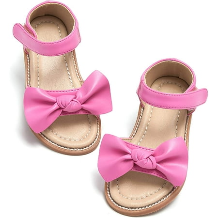 

QWZNDZGR Toddler Girls Sandals Soft Rubber Flats Summer Baby flower girl Shoes