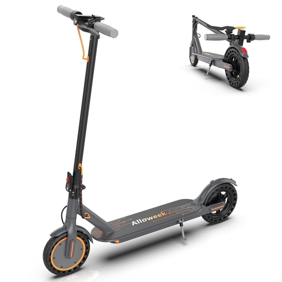 ALLOWEEK AW01L Electric Scooter for Adults, 350W Motor, 23-mile Long Range, 8.5" Solid Tires,Foldable Commuting E-Scooter