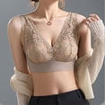 thumbnail image 2 of U-Back Bralette Top - Wireless Comfort Bra with Light Padding, Sexy Lace Supportive Camisole | Hontri | Versatile Comfy & Lacy Bra Top Wireless Bra Lifting Anti Sagging (Grey | XXL), 2 of 6