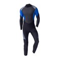 thumbnail image 3 of Traje de neopreno de 3 mm para hombre, traje de cuerpo completo, buceo, surf, pesca - Azul Negro Gris SG Sunnimix Traje de neopreno para hombre, 3 of 8