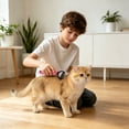 thumbnail image 6 of Pet Deshedding Comb for Cats, Self-Cleaning Undercoat Depilatory Tool, Ergonomic Grooming Brush for Shedding Control, Ideal for Daily Use at Home, 6 of 6