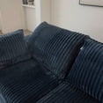 thumbnail image 4 of 157.6 inchCloud Sofa, Corduroy Fabric, Deep Couches, Double - layer design, Removable Cushion, No Assembly, Combination Living room, Bedroom, Conference room, Apartment, Blue, 4 of 13