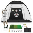thumbnail image 1 of Outdoor Indoor and Outdoor Golf Chipping Net Set Collapsible Golf Pitching Cages Foldable Golf Practice Net Golf Training Equipment Kit, 1 of 6