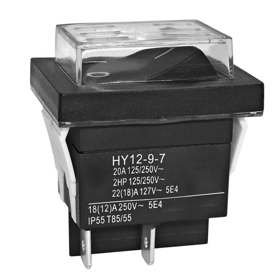 RANMEI For Hy12-9-7 125V 4Pins Waterproof Rocker Pushbutton Switches For Power Tools