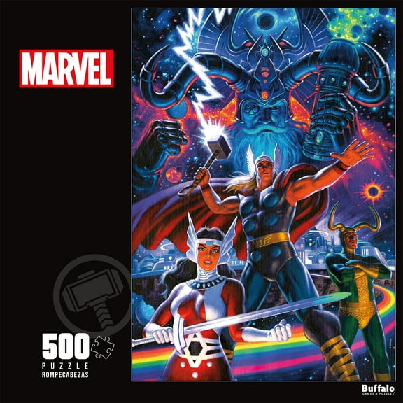 Buffalo Games 500-Piece Marvel The Mighty Thor Interlocking Jigsaw Puzzle