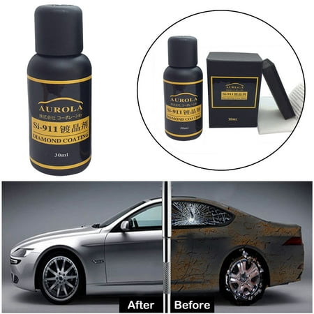 WANYNG Ceramic Hydrophobic Coat 30ML Car Multi-Purpose Coating Super Glass Car Care & Cleaning Car Multi-Purpose Brilliaire Ceramic Coat 30ML Super Hydrophobic Glass Coating Feature: With the hardness of super hydrofobowa glass coating. The sacrifical coated on the surface can be used as a coat of the barrier. Protect your car from blakni?cie aging  weathering and erosion  sunshine  sour powder  etc. Protect your car from scratching  make the car more shining like the new. Specifications: Type: AUROLA SI-911 Car Nano liquid ceramic coat Main ingredients: silicon dioxide Concentration: crystallization 98% Coating Thickness: about 30um. Gloss: shiny as a mirror with excellent high gloss. Anti-corrosion: PH tolerance: PH2-12. Heat Resistance: Up to 760 degree. Consumption:30ML Bottle Size: 10.2x7.2x5.2cm Weight:130g How to Use: 1. Use detergent to clean paint surface stains 2. Degrease the surface of the car paint with a degreaser 3. Pour the plating solution onto the plated sponge and apply it evenly on the surface  then wipe it with a towel. Precautions: 1. It is strictly forbidden to store in a cool place under direct sunlight. 2. It is strictly forbidden to enter the house and keep away from children. If you eat by mistake  please seek medical advice immediately. 3. If you have not used it  immediately tighten it and don t let him touch the air. Package list: 1 x car liquid ceramic coat 1 x sponge 2 x towel