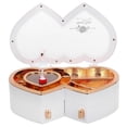 thumbnail image 1 of Valentine Ballerina Music Box Double Heart Shape Rotating Dancing Figurine, 1 of 2