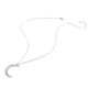 thumbnail image 5 of Collar de cadena Qarigey Exquisito Ajustable Luna Oro Plata Colgantes largos y elegantes, 5 of 6