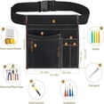 thumbnail image 3 of 6-Pocket Single Side Tool Belt Pouch/Work Apron, Durable Canvas Construction, Adjustable Belt for Fit, 3 of 5