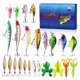 thumbnail image 1 of KEVCHE 23cm Caja Sorpresa Anzuelo de Pesca, Calendario de Adviento de 24 dias de Halloween 24 Anzuelo de Pesca, Cuenta atrás de Halloween Caja Ciega para Niños y Aficionados, Edad 3+, 1 of 3