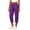 Purple, variant on cocolona Womens High Waist Casual Capri Joggers Solid Color Elastic Waist Straight Workout Lounge Pants with Pockets