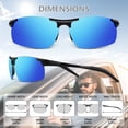 thumbnail image 6 of LINVO Polarized Sports Sunglasses for Men Ultralight Al-Mg Metal Frame for Driving Golf Fishing Cycling UV Protection, 6 of 9