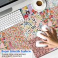 thumbnail image 2 of Long Mouse Pads for Desk,Pioneer Flower Floral Print Pattern Desk Mats on Top Of Desks, Desk Mouse Pad Extra Large with 3mm Non-Slip Base and Stitched Edge for Gaming,Office,Work,Home 47.3"x23.6", 2 of 6