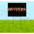 thumbnail image 1 of Oysters (18" x 24") Yard Sign, Includes Metal Step Stake, 1 of 6