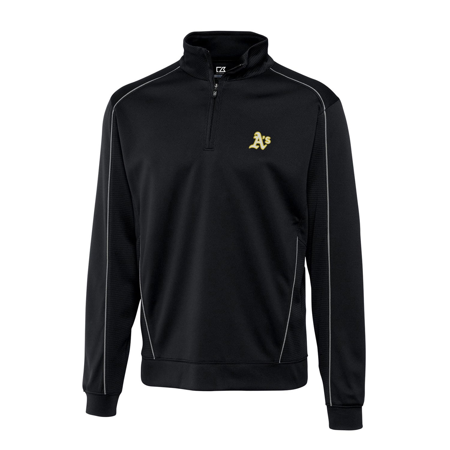 Oakland Athletics Cutter & Buck HalfZip DryTec Edge Pullover Jacket