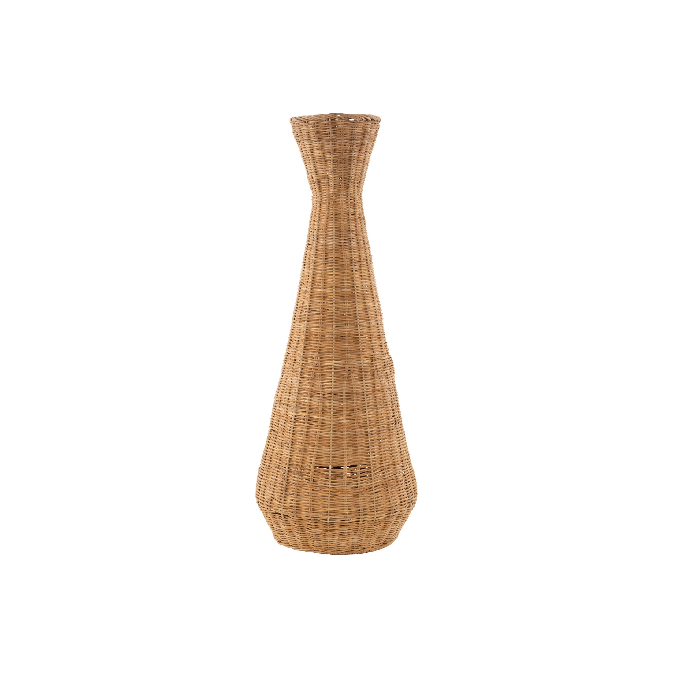DecMode 30" Handmade Wrapped Brown Seagrass Vase