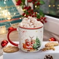 thumbnail image 4 of Gingprous Set of 4 Christmas Coffee Mugs Set, 11 Oz Ceramic Christmas Mug, Santa Christmas Tree Holiday Mug Decor, Marry Christmas Gifts for Women Kids, 4 of 8