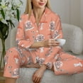 thumbnail image 6 of Pajamas for Women Set - Mushroom Snails Comfy Long Sleeve Button Up Pajama Sets for Women 2 Piece, Soft Sleepwear Nightwear Pjs Lounge Sets for Women with Pockets, 6 of 6