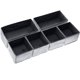 thumbnail image 2 of Juego de 6 piezas Organizador de cajones de tocador, Contenedores de almacenamiento de armario Cubos de almacenamiento de tela Contenedores de cajones plegables para ropa interior, sostenes, calcetines, corbatas, bufandas, bragas Vhermosa 2035239-2, 2 of 8