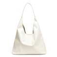 thumbnail image 3 of Bolso Mano Cuero PU Hombro Diseñador Suave Hobo para Mujer (Plata), 3 of 6