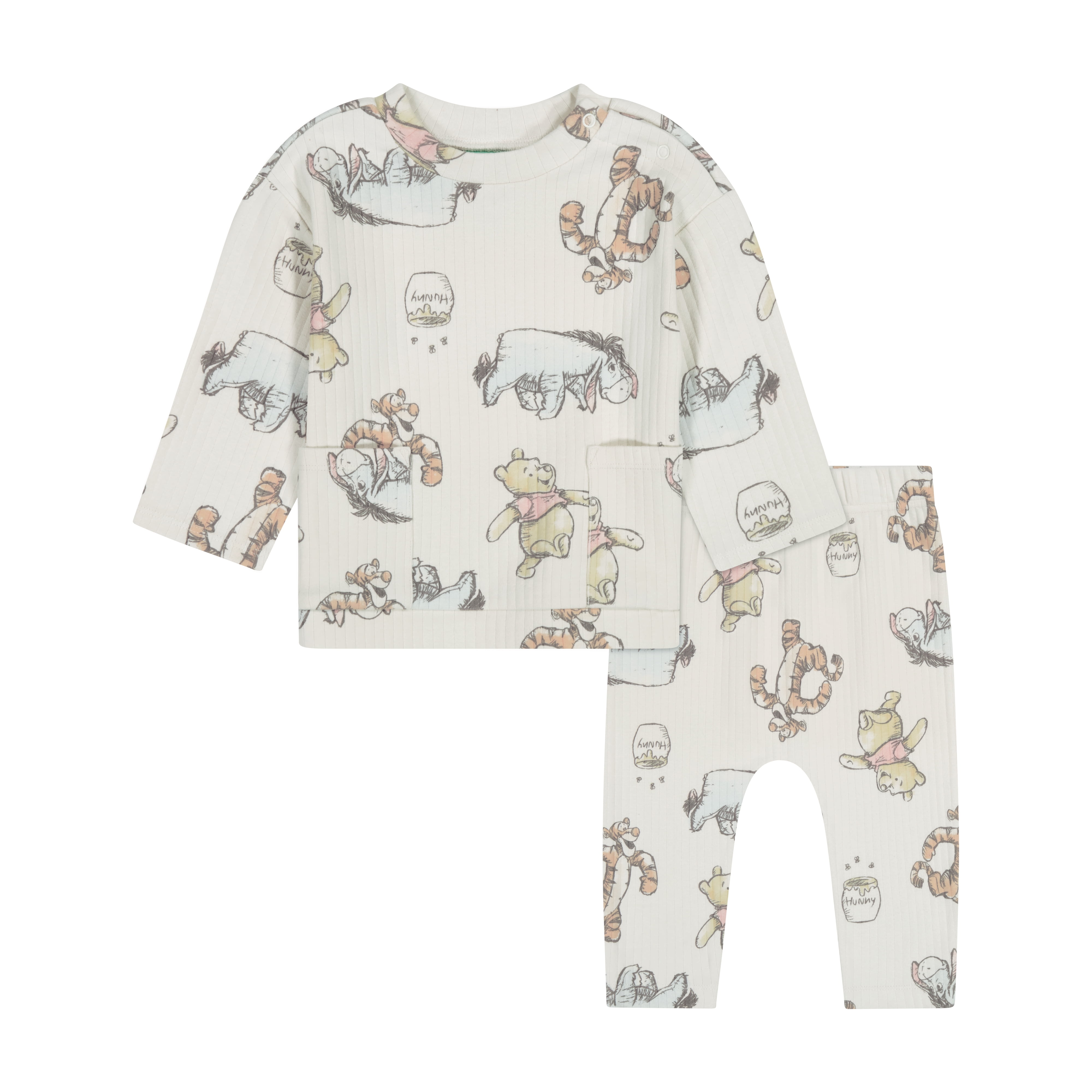 Winnie the Pooh Baby Boy 2 Piece Pant Set, Sizes 0/3 Months-24 Months