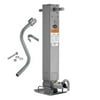 Pro Series 12,000 lbs. Square Trailer Jack 12.5 in. Lift Drop Leg Non Spring Return Pin on Side w/ Crank