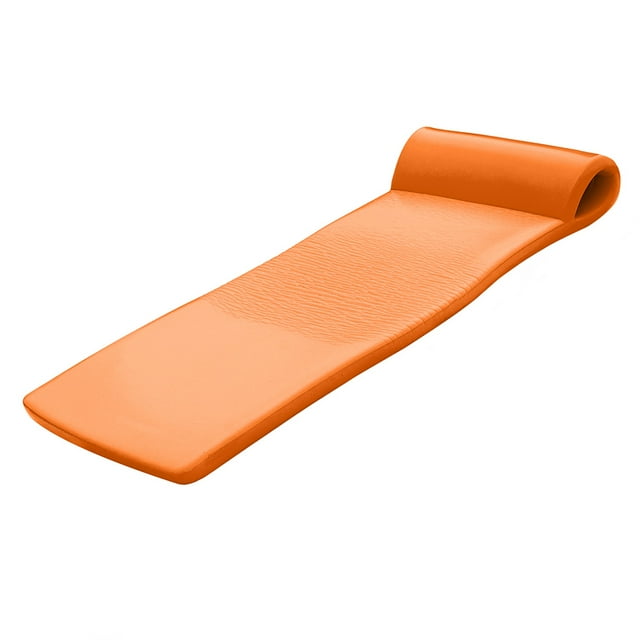 California Sun Deluxe Oversized Unsinkable Foam Cushion Pool Float - Tangerine