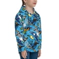 thumbnail image 3 of Lsque snow board blue Patten Youth Hoodie Sweatshirt Pullover with Kangaroo Pocket Boys and Girls Hoodie Warm Hoodie for Kids-X-Large, 3 of 6