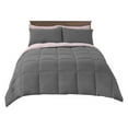 thumbnail image 2 of Reversible Down Comforter, Medium Warmth (44-Ounces of Fill) King-California King Size Blanket, Charcoal-, 2 of 7