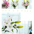 thumbnail image 4 of Hoja de flor de seda de peonía artificial para el hogar, boda, fiesta, festival, decoración de bar, 1 ramo, 5 cabezas Vhermosa SNFLD1776, 4 of 8