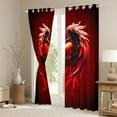 thumbnail image 3 of Castle Fairy Female Men Love Heart Print Black Out Curtains,Happy Valentine's Day Curtains Pack of 2 (42x63 Each),Romantic Angel Wings Bedroom Curtains,Microfiber Bedroom Decor, 3 of 6